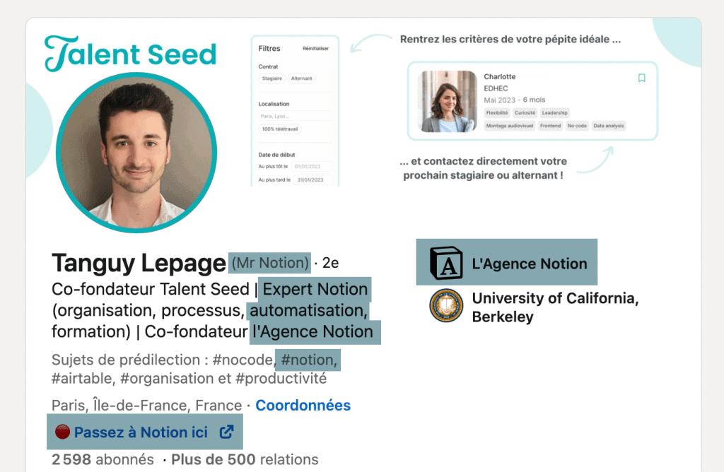 Optimisation SEO linkedin