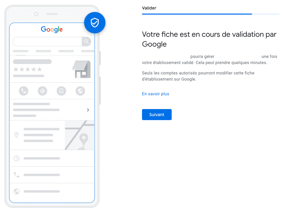 Datos de contacto google business profile