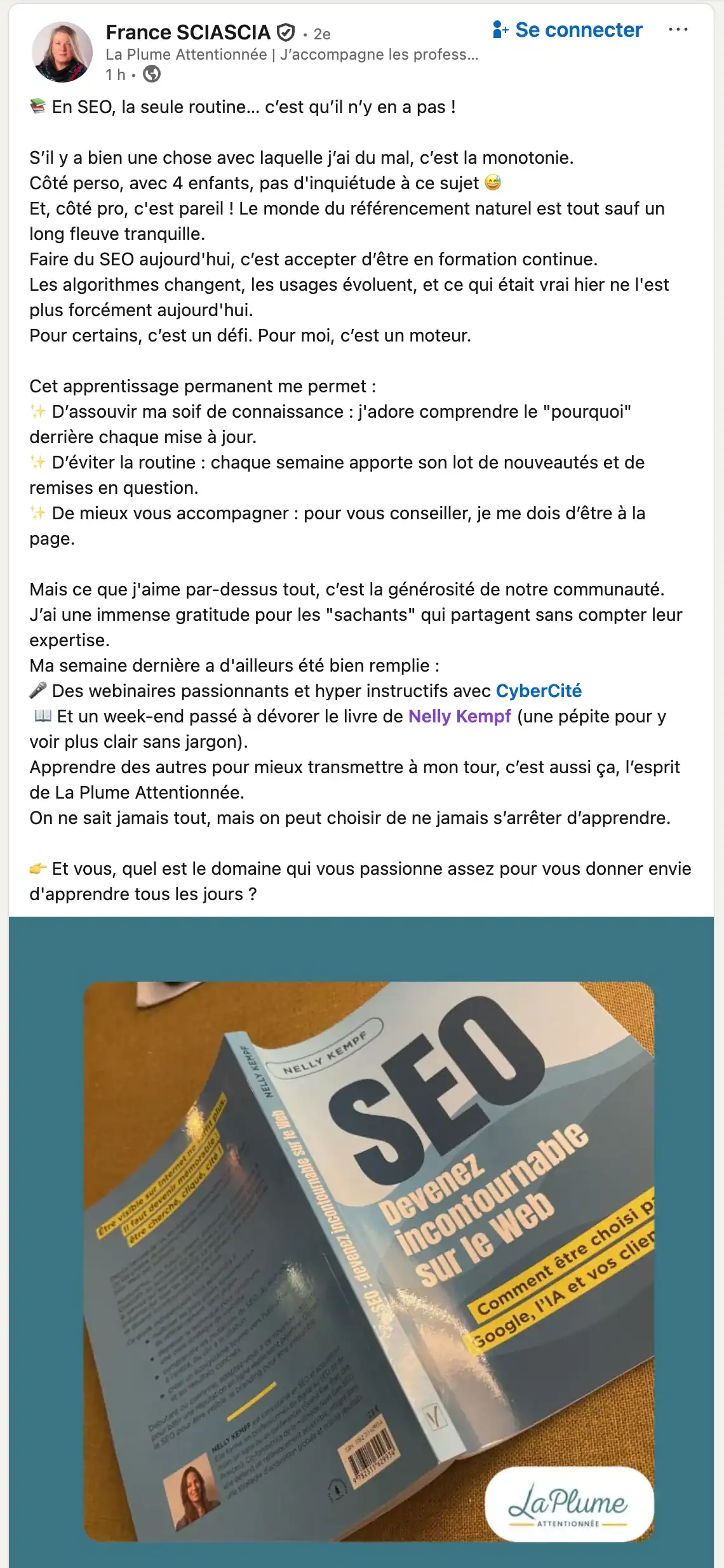Avis LinkedIn de France Sciascia : une pépite pour y voir plus clair sans jargon