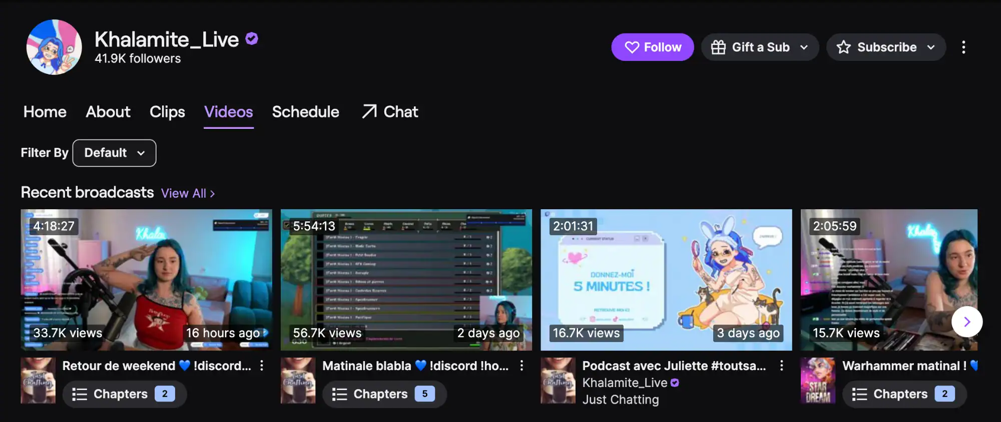 La chaîne Twitch de Khalamité