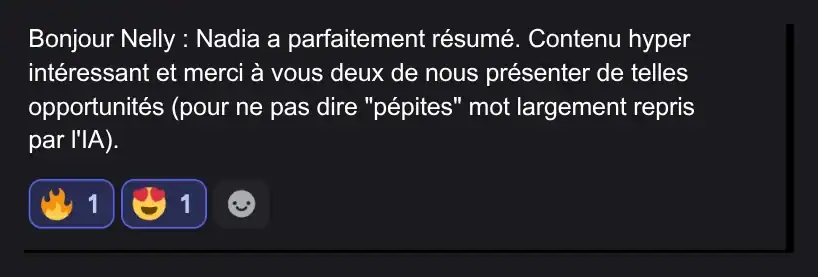 Avis d'une élève Next Gen