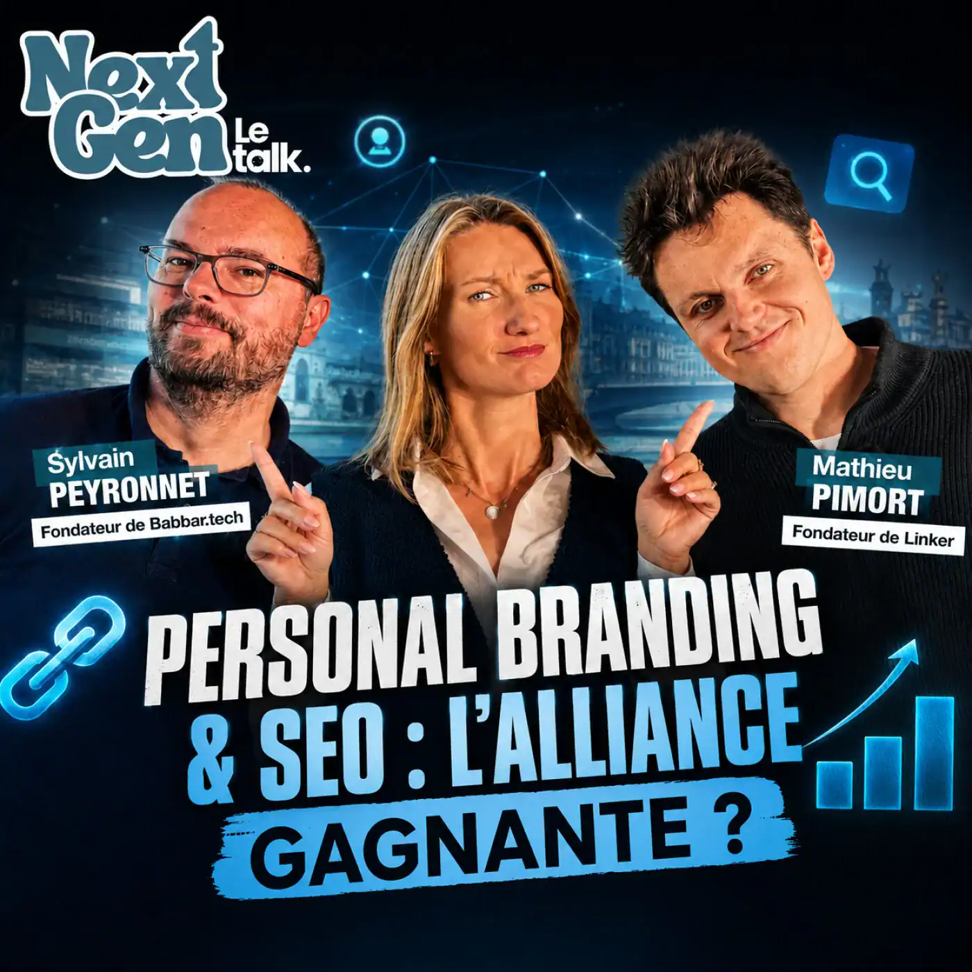 Mathieu Pimort et Sylvain Peyronnet : personal branding et SEO, l'alliance gagnante ?, cover de l'épisode