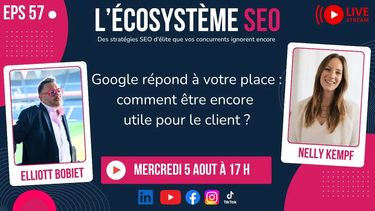 Elliott Bobiet recibe a Nelly Kempf: ¿qué vende un consultor de SEO cuando la IA da las respuestas?